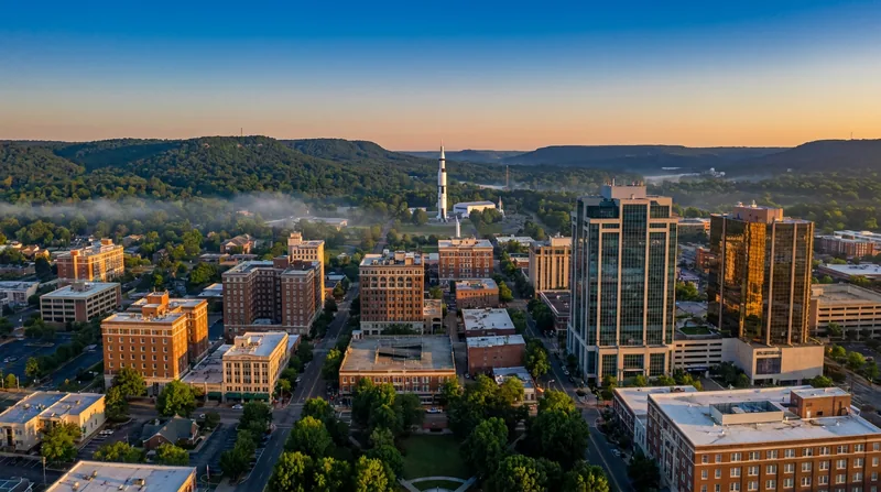 Huntsville skyline representing Alabama business opportunities